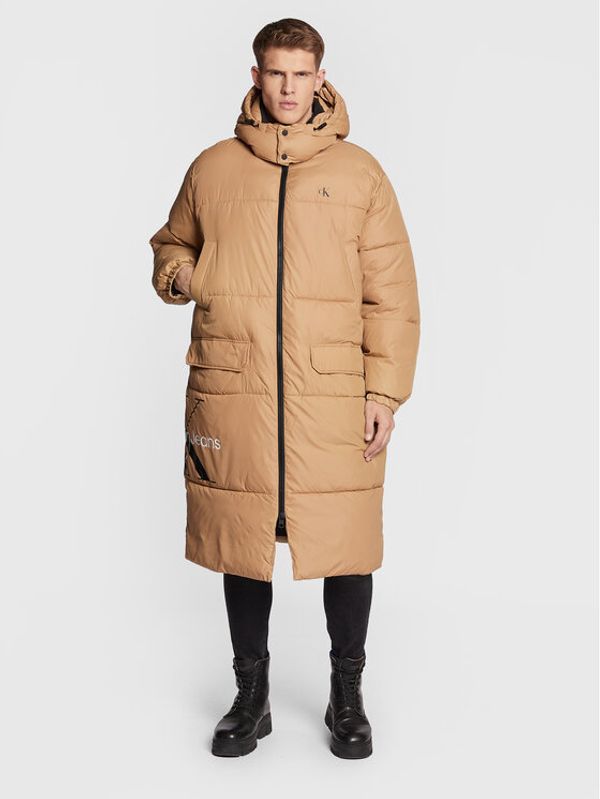 Calvin Klein Jeans Calvin Klein Jeans Пухено яке J30J322560 Бежов Relaxed Fit