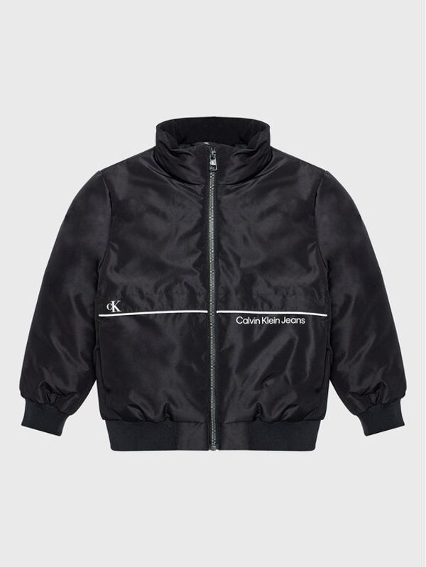 Calvin Klein Jeans Calvin Klein Jeans Пухено яке Lined Logo IB0IB01272 Черен Regular Fit