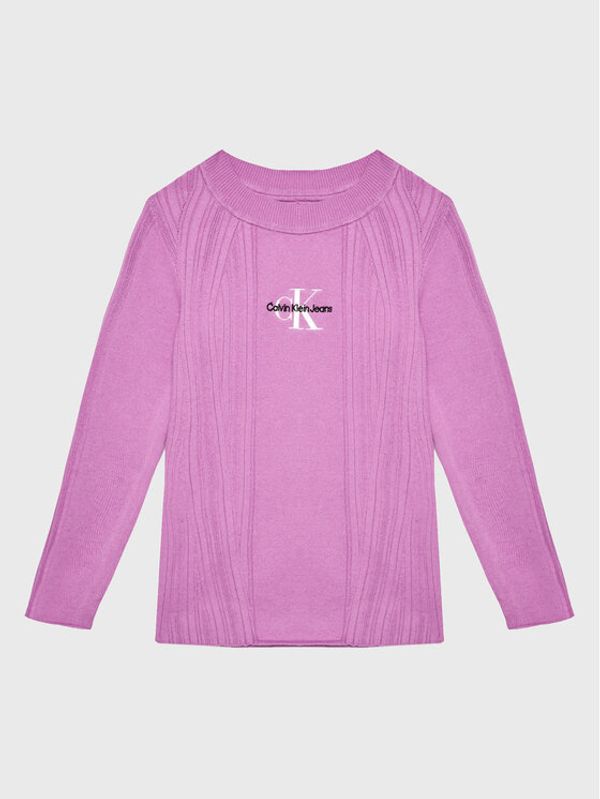 Calvin Klein Jeans Calvin Klein Jeans Пуловер IG0IG01898 Виолетов Slim Fit