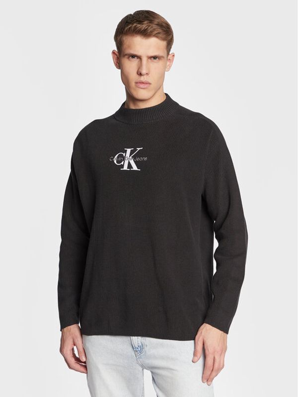 Calvin Klein Jeans Calvin Klein Jeans Пуловер J30J322460 Черен Loose Fit