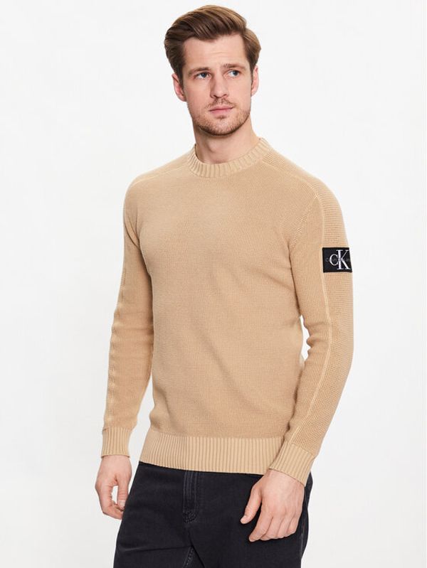 Calvin Klein Jeans Calvin Klein Jeans Пуловер J30J323177 Кафяв Regular Fit