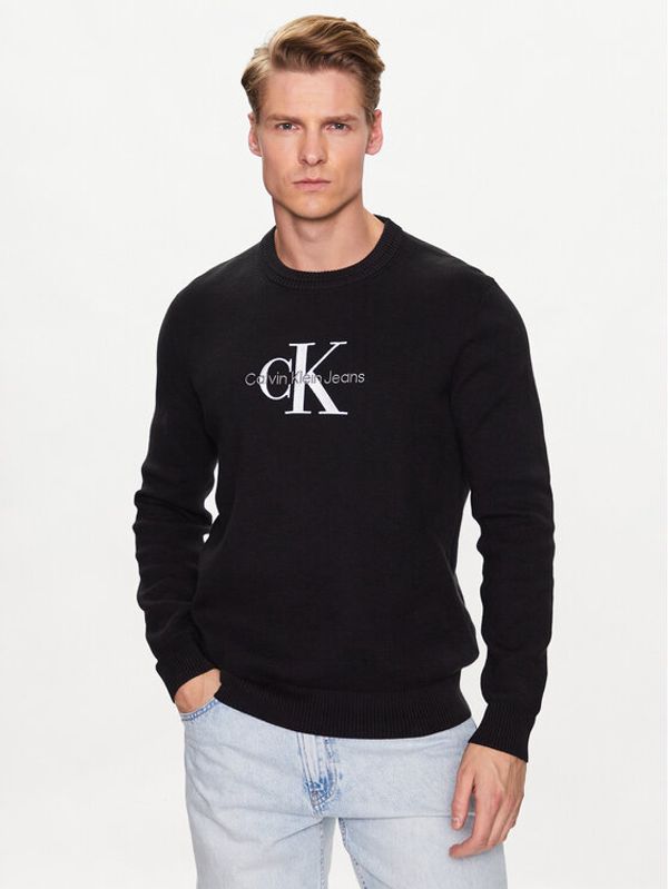 Calvin Klein Jeans Calvin Klein Jeans Пуловер J30J323295 Черен Regular Fit