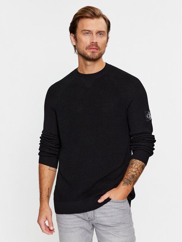Calvin Klein Jeans Calvin Klein Jeans Пуловер J30J325092 Черен Regular Fit