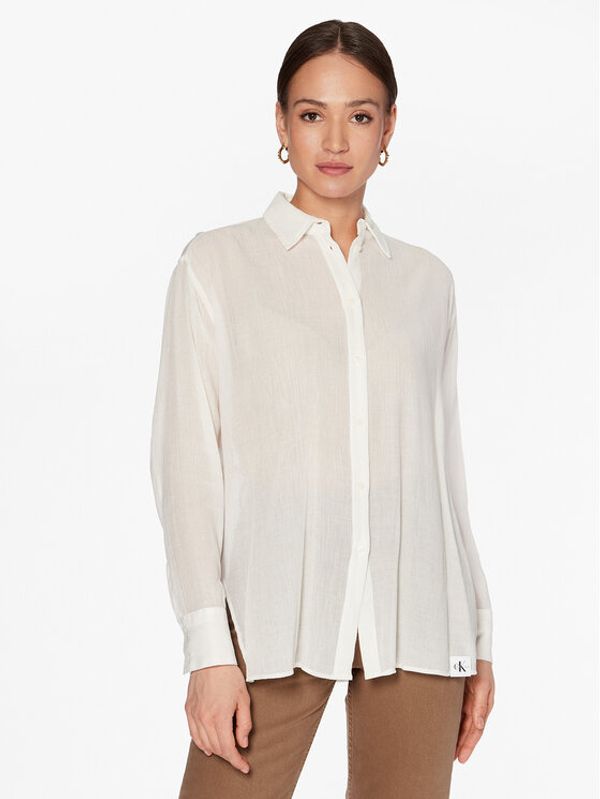 Calvin Klein Jeans Calvin Klein Jeans Риза J20J221184 Екрю Regular Fit