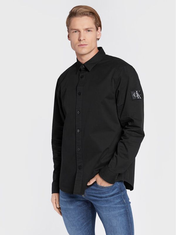 Calvin Klein Jeans Calvin Klein Jeans Риза J30J322057 Черен Relaxed Fit