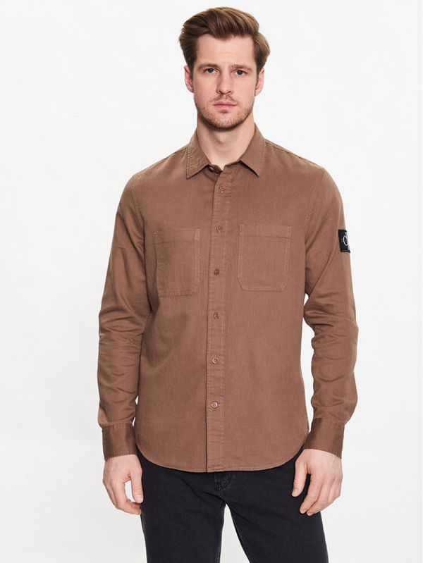 Calvin Klein Jeans Calvin Klein Jeans Риза J30J322953 Кафяв Regular Fit