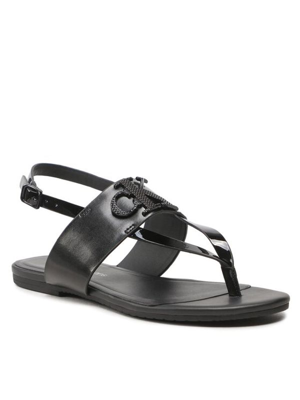 Calvin Klein Jeans Calvin Klein Jeans Сандали Flat Sandal Toepost Hw YW0YW00953 Черен