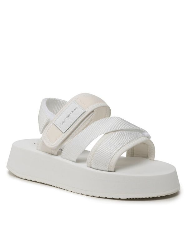 Calvin Klein Jeans Calvin Klein Jeans Сандали Prefresato Sandal Bagde YW0YW00967 Бял
