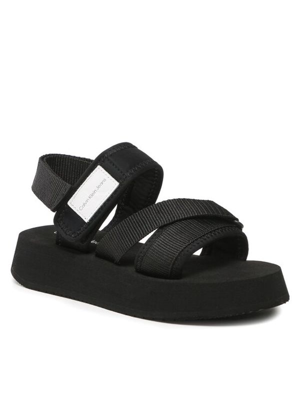 Calvin Klein Jeans Calvin Klein Jeans Сандали Prefresato Sandal Bagde YW0YW00967 Черен