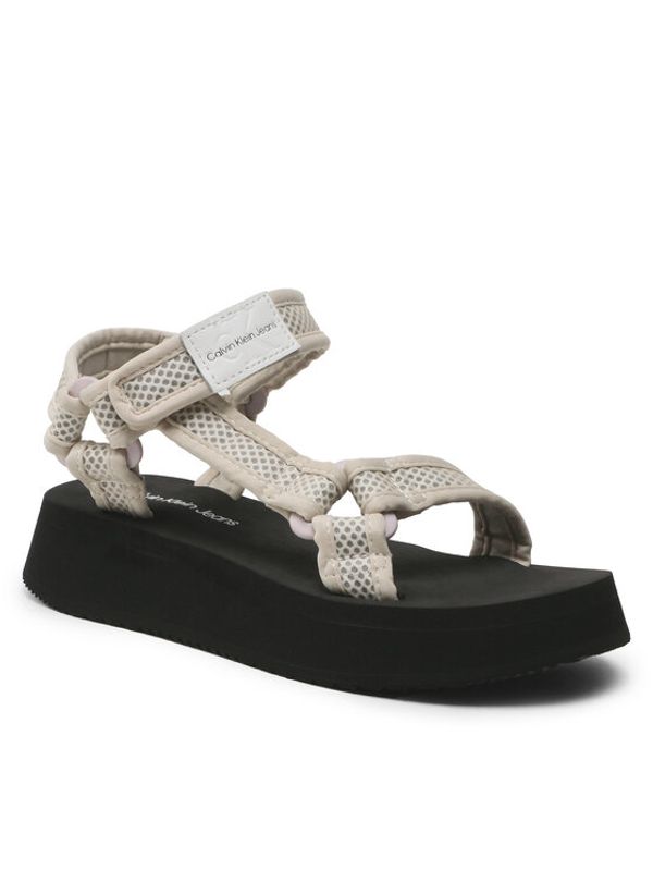 Calvin Klein Jeans Calvin Klein Jeans Сандали Prefresato Sandal Webbing Mesh YW0YW00969 Бежов