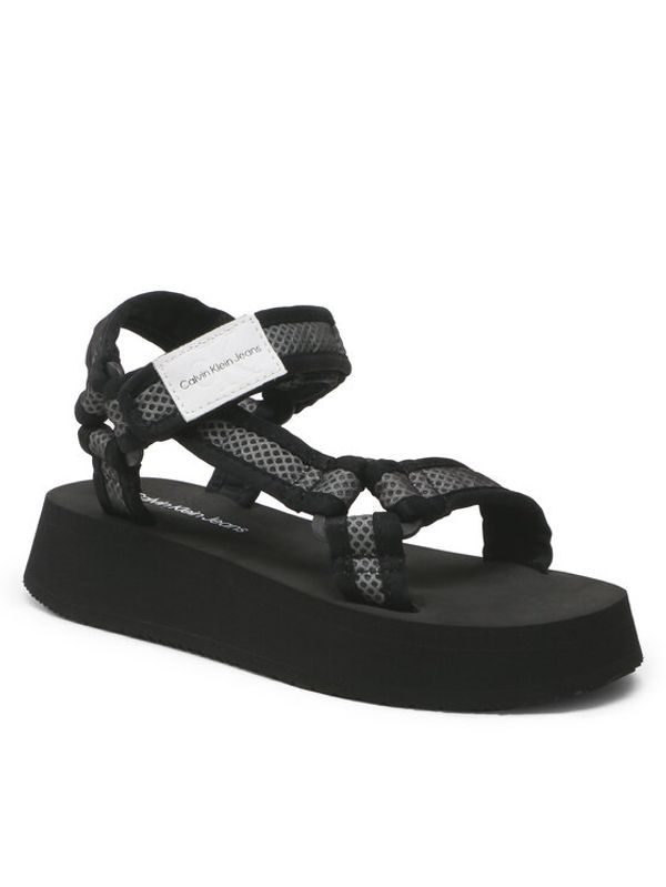 Calvin Klein Jeans Calvin Klein Jeans Сандали Prefresato Sandal Webbing Mesh YW0YW00969 Черен