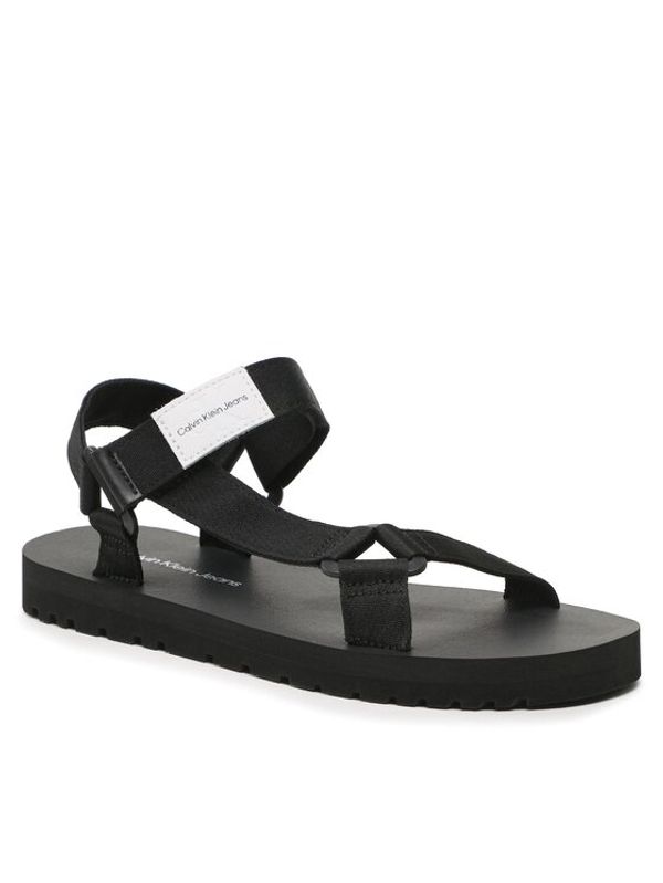 Calvin Klein Jeans Calvin Klein Jeans Сандали Prefresato Webbing Strap Badge YM0YM00639 Черен
