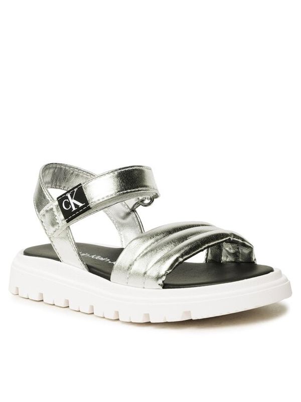 Calvin Klein Jeans Calvin Klein Jeans Сандали Velcro Sandal V4A2-80511-0243 Сребрист