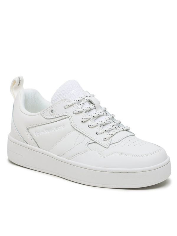 Calvin Klein Jeans Calvin Klein Jeans Сникърси Basket Cupsole Laceu YW0YW01050 Бял
