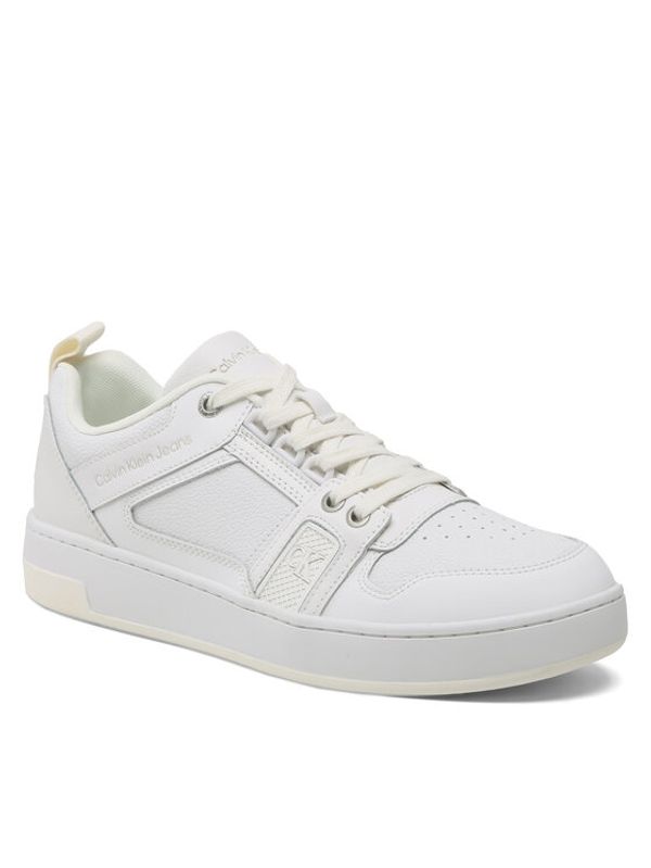Calvin Klein Jeans Calvin Klein Jeans Сникърси Basket Cupsole R Lth-Tpu Insert YM0YM00575 Бял