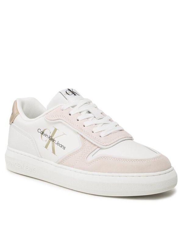 Calvin Klein Jeans Calvin Klein Jeans Сникърси Casual Cupsole Irregular Lines YM0YM00606 Бял