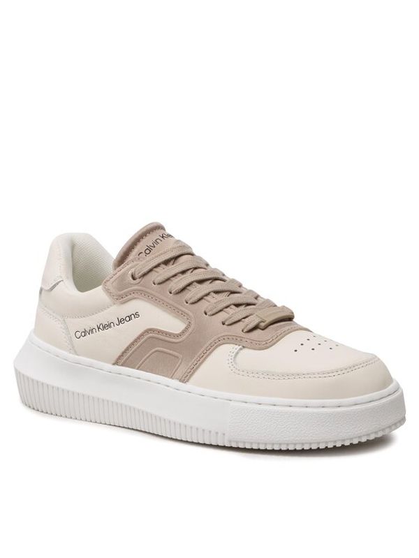 Calvin Klein Jeans Calvin Klein Jeans Сникърси Chunky Cupsole Satin Wn YW0YW00923 Бежов