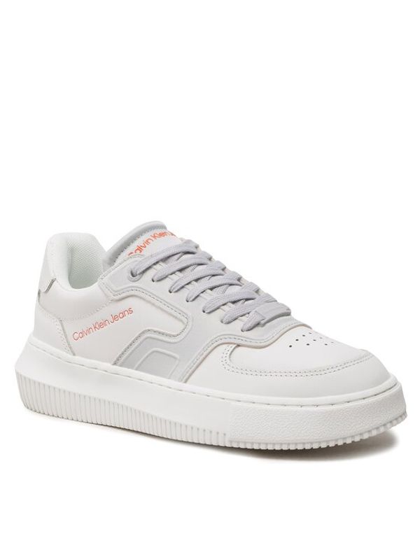 Calvin Klein Jeans Calvin Klein Jeans Сникърси Chunky Cupsole Satin Wn YW0YW00923 Бял