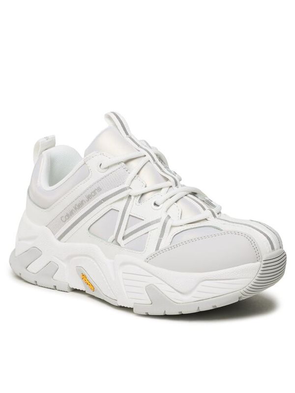 Calvin Klein Jeans Calvin Klein Jeans Сникърси Chunky Run Vibram Lace Refl Wn YW0YW01062 Бял
