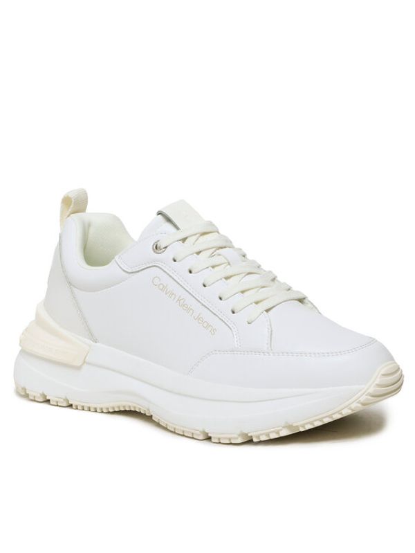 Calvin Klein Jeans Calvin Klein Jeans Сникърси Chunky Runner Rec Lth-Tpu Insert YM0YM00680 Бял