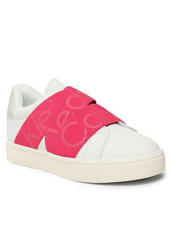 Calvin Klein Jeans Calvin Klein Jeans Сникърси Classic Cupsole Elast Webbng YW0YW00911 Бял