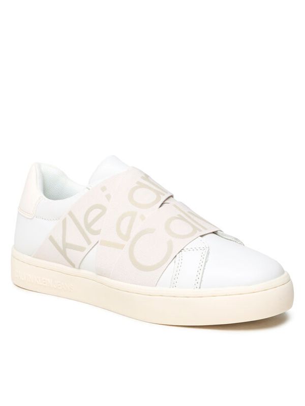 Calvin Klein Jeans Calvin Klein Jeans Сникърси Classic Cupsole Elast Webbng YW0YW00911 Бял