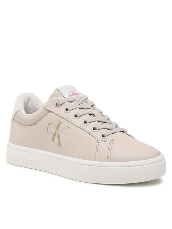 Calvin Klein Jeans Calvin Klein Jeans Сникърси Classic Cupsole Fluo Contrast Wn YW0YW00912 Бежов