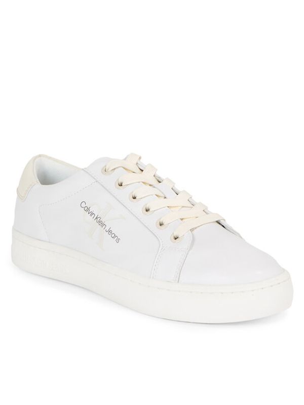 Calvin Klein Jeans Calvin Klein Jeans Сникърси Classic Cupsole Laceup Lth Wn YW0YW01269 Бял