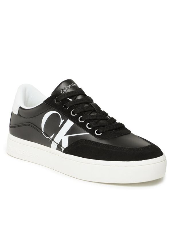 Calvin Klein Jeans Calvin Klein Jeans Сникърси Classic Cupsole Laceup Mix Lth YW0YW01057 Черен