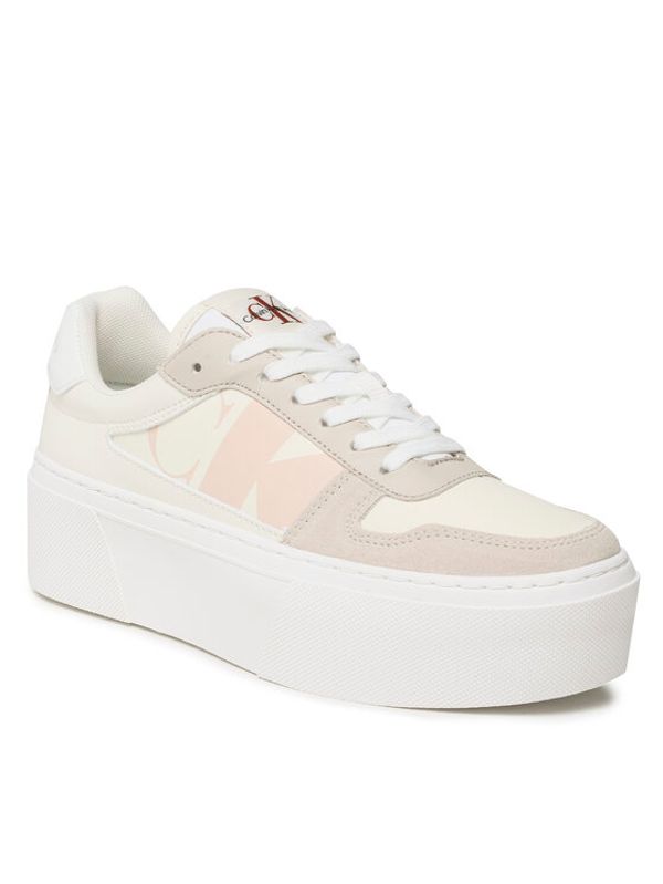 Calvin Klein Jeans Calvin Klein Jeans Сникърси Cupsole Flatform Mix Lth Wn YW0YW01227 Бежов