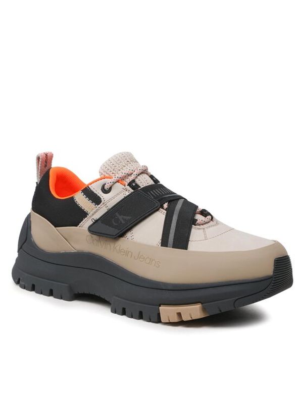 Calvin Klein Jeans Calvin Klein Jeans Сникърси Hybrid Shoe Laceup Strap YM0YM00728 Бежов