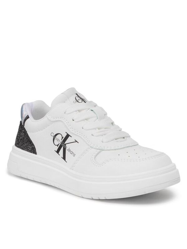 Calvin Klein Jeans Calvin Klein Jeans Сникърси Low Cut Lace-Up Sneaker V3A9-80471-1439 Бял