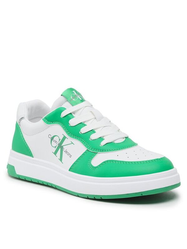 Calvin Klein Jeans Calvin Klein Jeans Сникърси Low Cut Lace-Up Sneaker V3X9-80552-1355 M Бял