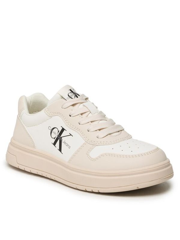 Calvin Klein Jeans Calvin Klein Jeans Сникърси Low Cut Lace-Up Sneaker V3X9-80552-1355 M Екрю