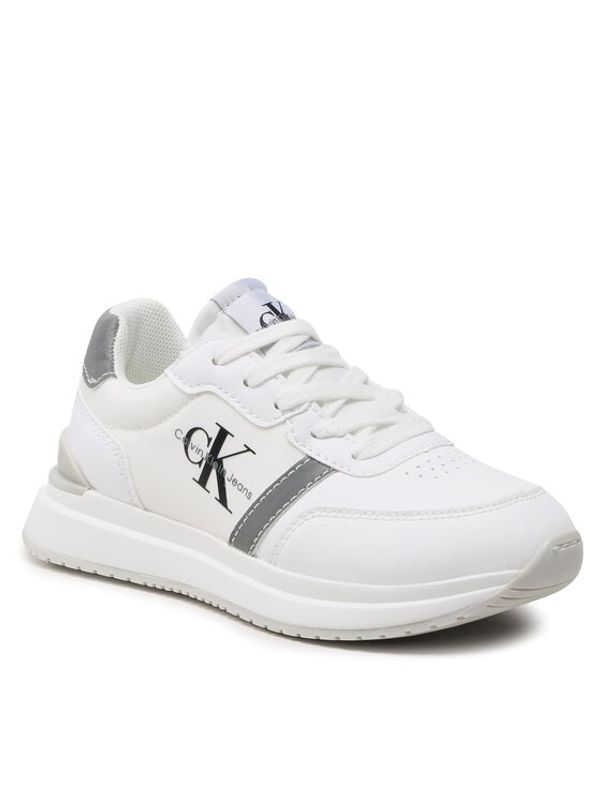 Calvin Klein Jeans Calvin Klein Jeans Сникърси Low Cut Lace-Up Sneaker V3X9-80580-1594 M Бял
