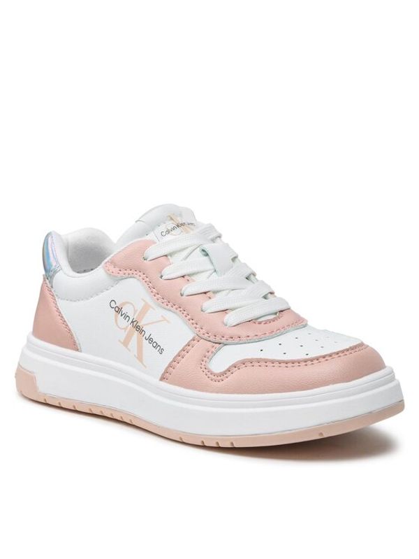 Calvin Klein Jeans Calvin Klein Jeans Сникърси Low Cut Lace-Up V3A9-80473-1355 Бял