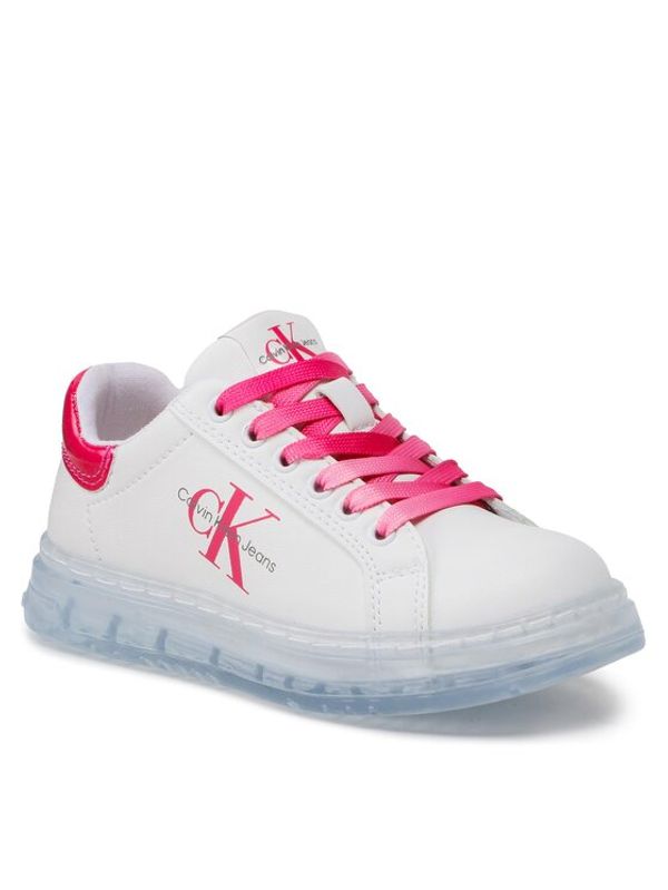 Calvin Klein Jeans Calvin Klein Jeans Сникърси Low Cut Lace-Up V3A9-80474-1434 Бял