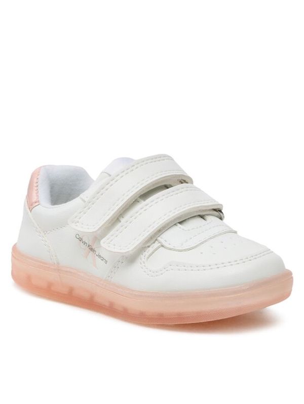 Calvin Klein Jeans Calvin Klein Jeans Сникърси Low Cut Velcro Sneaker V1A9-80466-1355 S Бял