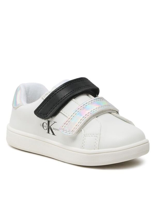 Calvin Klein Jeans Calvin Klein Jeans Сникърси Low Cut Velcro Sneaker V1A9-80467-1355 S Бял