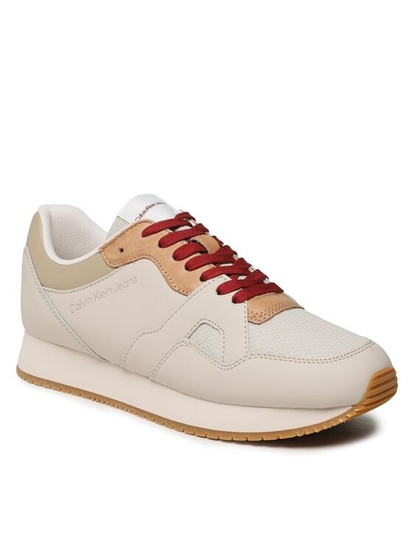 Calvin Klein Jeans Calvin Klein Jeans Сникърси Retro Runner Fluo Contrast YM0YM00619 Бежов