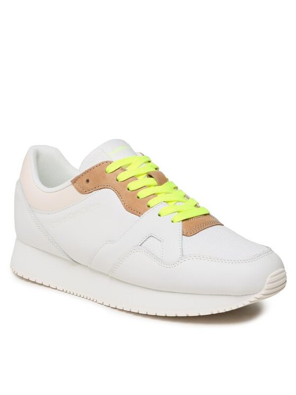 Calvin Klein Jeans Calvin Klein Jeans Сникърси Retro Runner Fluo Contrast YM0YM00619 Бял