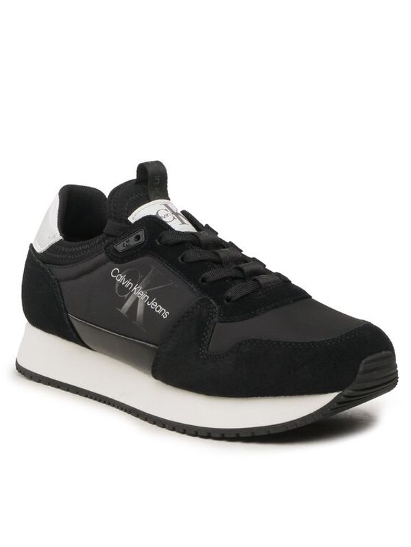 Calvin Klein Jeans Calvin Klein Jeans Сникърси Retro Runner Laceup Refl YM0YM00742 Черен