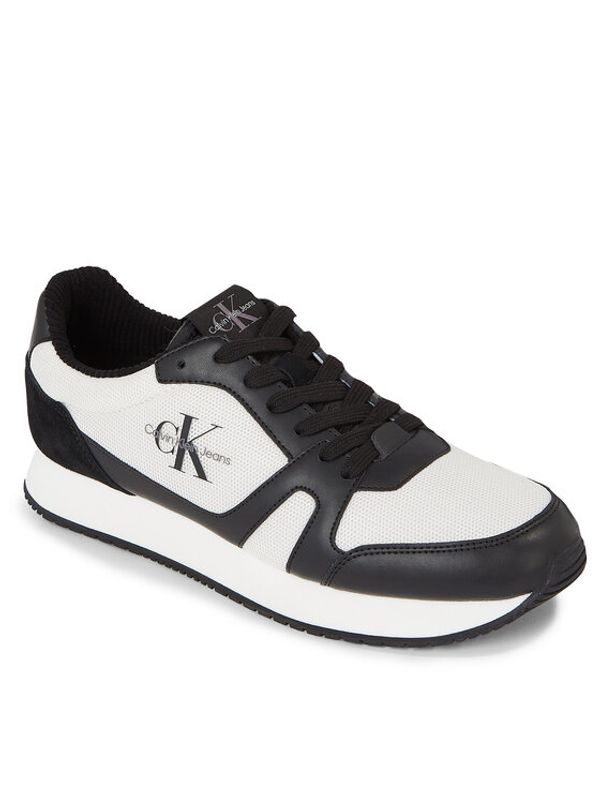 Calvin Klein Jeans Calvin Klein Jeans Сникърси Retro Runner Low Lace Up Cut Out YM0YM00816 Черен