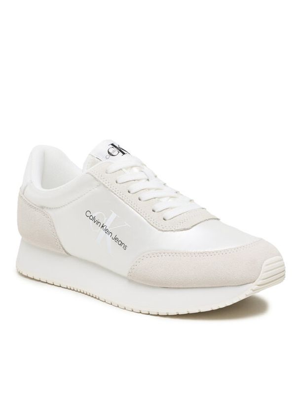 Calvin Klein Jeans Calvin Klein Jeans Сникърси Retro Runner Low Laceup Ny Pearl YW0YW01056 Бял