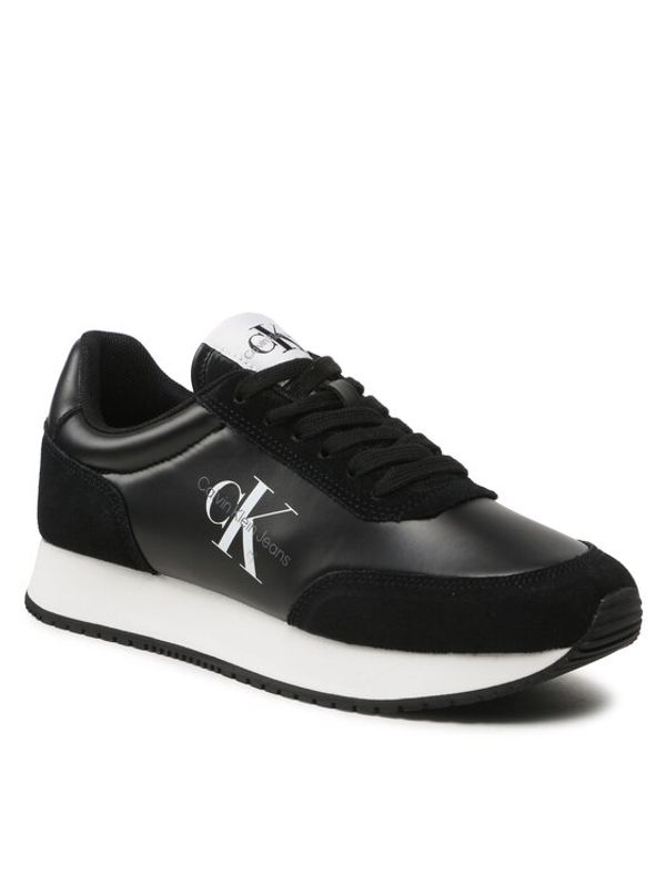 Calvin Klein Jeans Calvin Klein Jeans Сникърси Retro Runner Low Laceup Ny Pearl YW0YW01056 Черен