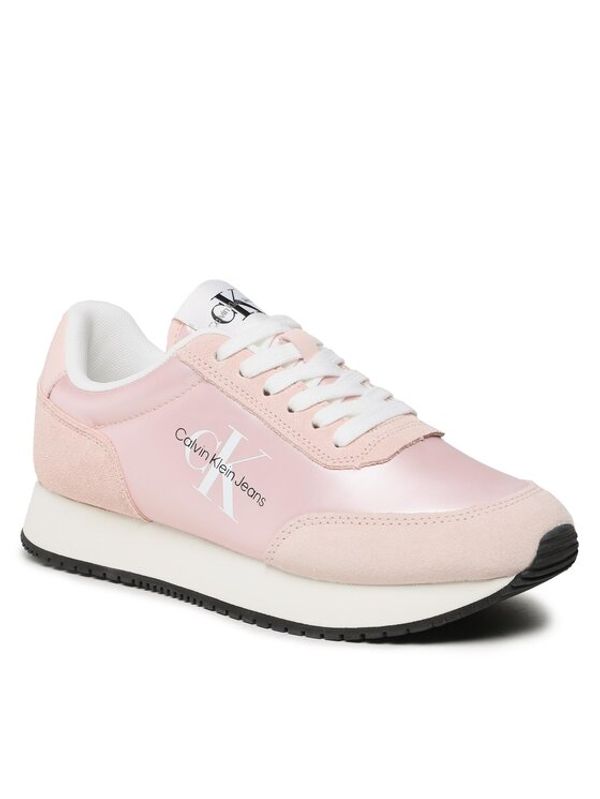 Calvin Klein Jeans Calvin Klein Jeans Сникърси Retro Runner Low Laceup Ny Pearl YW0YW01056 Розов