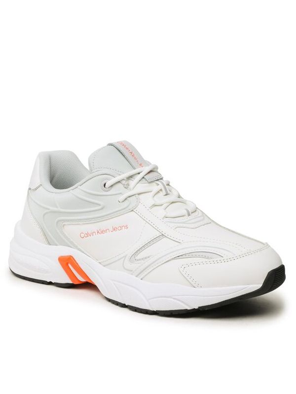 Calvin Klein Jeans Calvin Klein Jeans Сникърси Retro Tennis High/Low Frequency YM0YM00637 Бял