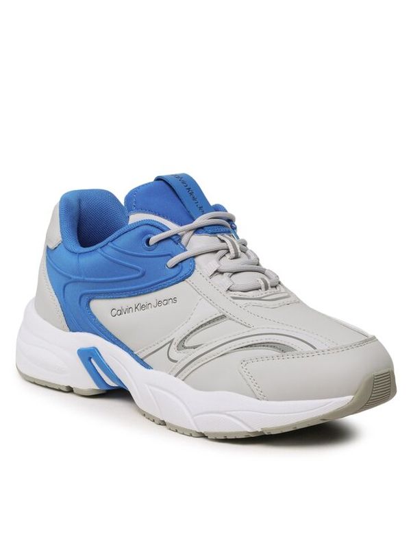 Calvin Klein Jeans Calvin Klein Jeans Сникърси Retro Tennis High/Low Frequency YM0YM00637 Сив