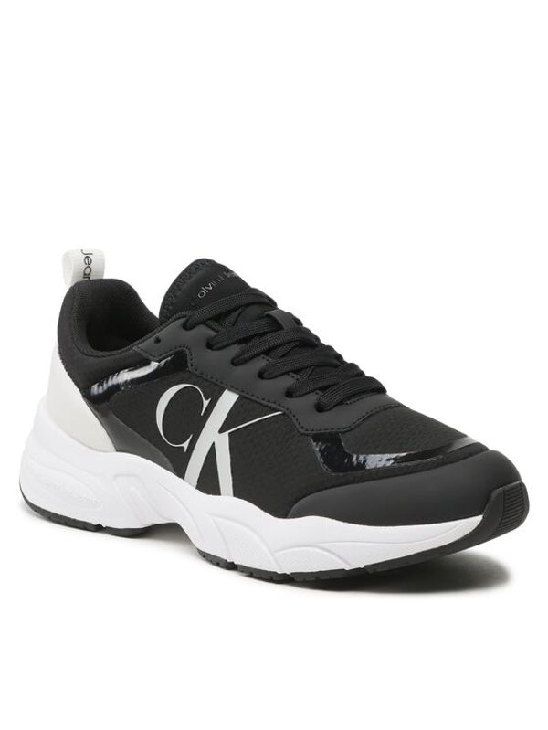 Calvin Klein Jeans Calvin Klein Jeans Сникърси Retro Tennis Over Mesh Wn YW0YW00946 Черен