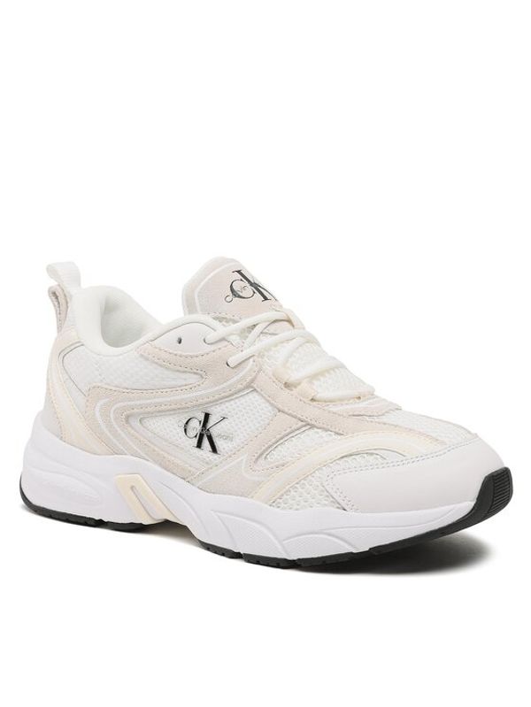 Calvin Klein Jeans Calvin Klein Jeans Сникърси Retro Tennis Oversized Mesh YM0YM00636 Бял